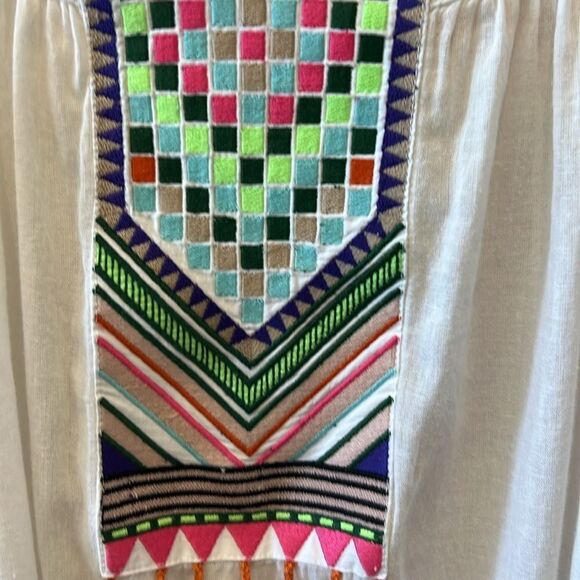 Mara Hoffman White Multicolor Accents Maxi Dress Large as seen on Runway Large - Picture 9 of 16